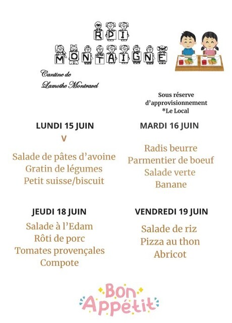 15 au 19 juin